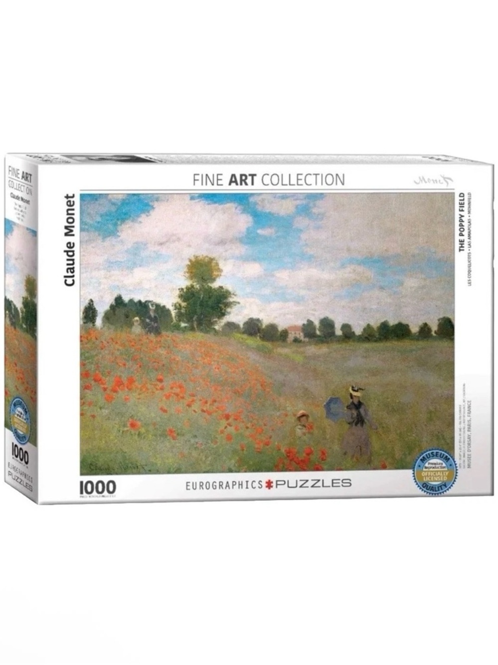 Claude Monet 'The Poppy Field' 1000-Piece Jigsaw Puzzle